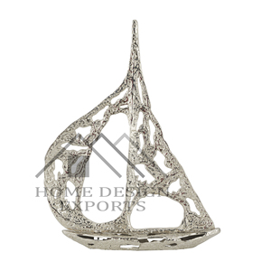 Escultura con forma de barco de aluminio fundido terminado para sala de estar, escultura de figura de barco superventas para decoración del hogar, superventas - Product Image 6
