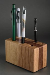 Wooden <b>Pen</b> <b>Organizer</b> High Quality Craft Factory Low Cost Bulk Wholesale - Product Image 2