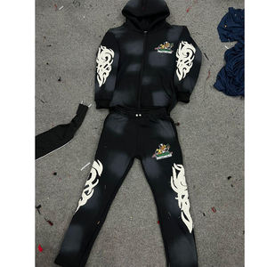 Conjunto Deportivo Personalizado 2025, Conjunto de Pantalones Deportivos de Alta Calidad con Logotipo, Pantalones Deportivos Anchos para Hombre, 100% Algodón, Estampado Personalizado - Product Image 5