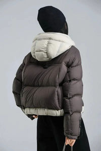 Chaquetas acolchadas sólidas de Invierno para mujer hechas a medida con cierre de cremallera de calor grueso transpirable chaquetas acolchadas con diseño de logotipo para mujer - Product Image 6