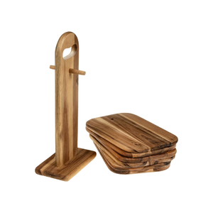 Tabla de cortar de madera de Acacia conveniente multiusos con soporte de recetas herramienta de soporte de cocina recetas inclinado estante de exhibición TAIMARS - Product Image 2