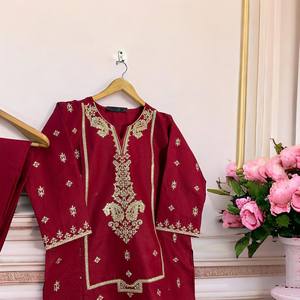 Women's Stitched KN Sabzazar Long Edition <b>Set</b> Price 1799/- - Product Image 3