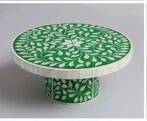 Elegante Soporte para Tartas Cuadrado con Incrustaciones de Hueso, Ecológico, Tamaño Personalizado Disponible, Accesorio Moderno para Decoración de Tartas para Hogares con Estilo - Product Image 6