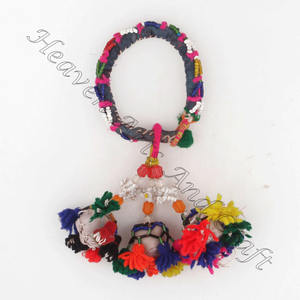 Banjara-brazalete con borlas y cuentas a mano Vintage, brazalete bohemio, Tribal, raro - Product Image 3