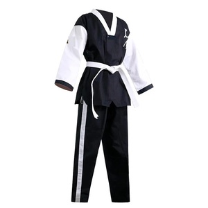 100% Cotton Karate Uniform Sets Quick Dry Breathable BJJ Kimono High Elastic Waist <b>Band</b> Unisex for Adults <b>Stretch</b> Feature - Product Image 1
