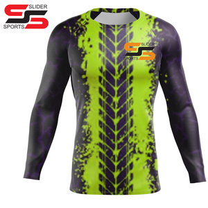 Mejor estilo personalizado Rash Guard Poliéster Transpirable Sublimación Impreso Alta calidad Diseño personalizado Rash Guard Hombres Baselayers - Product Image 1