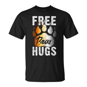 T-shirt Bear Paw con design Free Bear Hugs, taglia unisex per adulti - Product Image 1