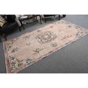 Vintage turc 4x8.6ft grand tapis classique Beige vert Patchwork Design laine matériel Latex Rectangle couloir pour la décoration de la chambre - Product Image 2