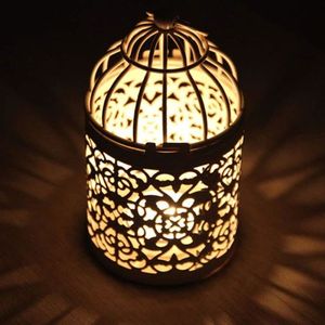 Candle Jar Stand Wedding Gold Decorative <b>Candlesticks</b> Stand Metal Candle <b>Holder</b> with Natural Craft - Product Image 1