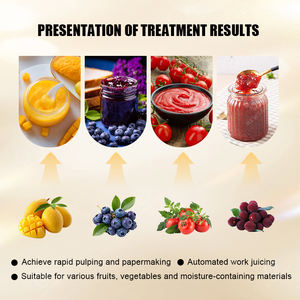 उच्च उपज एकल चैनल डी-परमाणु पल्पर जुनून फल प्रसंस्करण के लिए आसान स्वच्छ प्रणाली पल्पिंग मशीन के साथ - Product Image 6