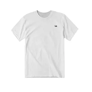 Camisetas de hombre de talla grande básicas lisas de algodón 100% de manga corta de alta calidad con logotipo personalizado