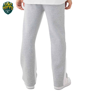 Pantalones de chándal apilados para hombre con logotipo personalizado de peso pesado High Street Hip Hop 3D para Puff Print Jogger Pantalones de chándal acampanados Casual - Product Image 2