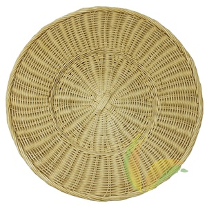 Assiettes de présentation en argent de forme ronde de haute qualité bon marché en gros Assiette de présentation Gold Reef Plats et assiettes en bambou du Viet Nam - Product Image 5
