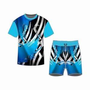 T-shirts et shorts surdimensionnés décontractés Plain Man à séchage rapide Street Wear à manches courtes 2 pièces ensembles de t-shirts - Product Image 5