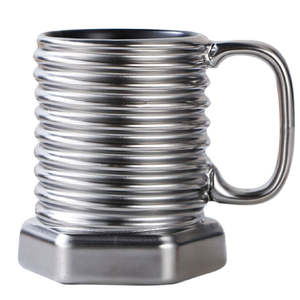 Tazza in ceramica moderna fatta a mano in stile nordico tazza da 200ml in gres gres a forma di vite con manico a microonde sicura per regali aziendali - Product Image 4