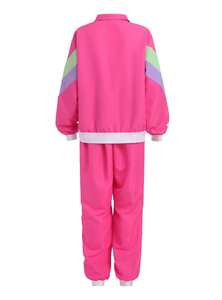 Ensemble de survêtement coupe-vent pour hommes OEM Logo personnalisé imprimé Col montant Fermeture à glissière Coupe-vent Style décontracté 2 pièces - Product Image 6