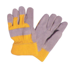 Guantes de trabajo de cuero real Guantes de seguridad de grado con material de revestimiento de poliéster de vinilo de látex Tamaño XL - Product Image 6