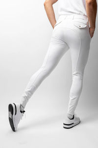 กางเกงขี่ม้าสำหรับผู้ชายเนื้อผ้าระบายอากาศเข้ารูปตะเข็บเสริมประสิทธิภาพสูงดีไซน์ทรงสลิมฟิต - Product Image 4