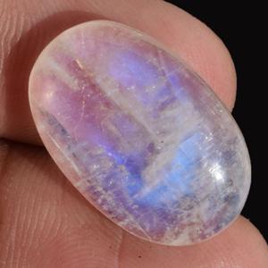 Pierre de lune arc-en-ciel polie ovale 21x14x6MM, cristaux de pierre de lune de haute qualité, magnifique pierre précieuse de pierre de lune arc-en-ciel chatoyante - Product Image 4