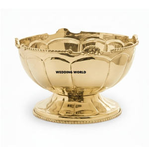 Bol à chocolat en métal plaqué or, design gravé, fait à la main, bol à bonbons classique, élégant, nouveau bol à chocolat - Product Image 6