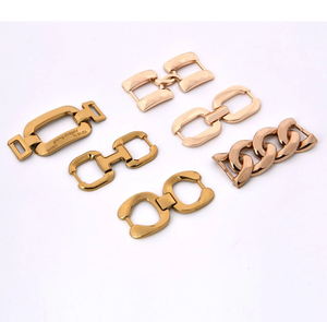 Hebilla de Cadena para Zapatos de Aleación Metálica de Alta Calidad, Resistente al Óxido, Herraje Decorativo para Accesorios de Calzado de Moda, Venta al por Mayor - Product Image 3