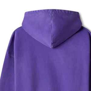 เสื้อกันหนาวลำลองแบบสวมหัวสำหรับผู้หญิง, เสื้อสเวตเตอร์มีฮู้ดโอเวอร์ไซส์แขนยาวผ้าฝ้ายถัก/โพลีเอสเตอร์สีทึบสำหรับฤดูหนาว - Product Image 6