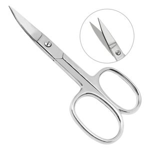 Ciseaux à cuticules pour manucure incurvés Ciseaux à ongles en acier inoxydable pour les doigts et les orteils Outil de beauté Outils d'art des ongles - Product Image 1