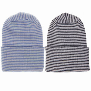 Gorro a rayas de algodón personalizado, gorro de color sólido para niños, gorros bordados, gorros térmicos de algodón orgánico cálidos para eventos de invierno, equipo minorista - Product Image 5