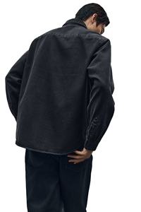 Top Trending Custom Brand Hombres 100% Algodón Denim Negro Camisas de manga larga Ajuste regular Ropa cómoda Cuello rígido Sólido - Product Image 4