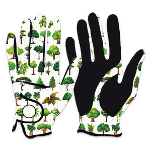 Gant de golf en cuir de conception OEM ODM Cabretta Gants de golf de marque privée Gants de golf de sublimation avec logo personnalisé - Product Image 3
