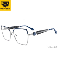 FEROCE Fancy Metal Monturas de anteojos de gran tamaño Monturas de vidrio de lujo Gafas ópticas Nuevo diseño Montura de Anteojos