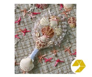 Elegante espejo de concha de Vietnam con conchas brillantes Mini espejo de concha de viaje para estilo costero Oferta exclusiva Promoción - Product Image 5