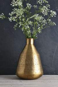 Jarrón de flores de metal de lujo hecho a mano con un diseño moderno vintage perfecto para la decoración de bodas y eventos en casa - Product Image 2
