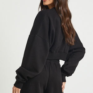 Conjunto de Sudadera y Pantalones de Forro Polar con Diseño Elegante, Precio al por Mayor, Sudadera Moderna para Descansar, Chándal para Mujer con Mangas Largas, Diseño Económico - Product Image 5