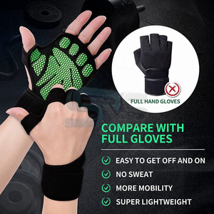 Gants de fitness pour hommes fabriqués au Pakistan Gants d'entraînement de gymnastique de qualité durable à bas prix avec poignée antidérapante et support de poignet - Product Image 6