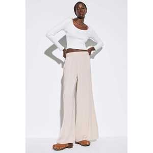 Pantalones Casuales de Mujer 100% Algodón, Largo Midi - Product Image 4