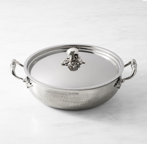 ซุปโลหะทองแดงทรงกลมที่ออกแบบด้วยค้อนเหมาะสำหรับการเสิร์ฟซุปและสตูว์ในงานเลี้ยงมีจำหน่ายในราคาขายส่ง - Product Image 6