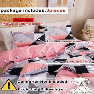 Ensemble de literie personnalisé 4 pièces champignon rouge ensemble de housse de couette impression couvre-lit housse de couette avec 2 taies d'oreiller couette housse de couette - Product Image 4