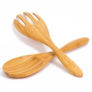 Cuillère de service Cuillères de service et de cuisson en bois Cuillères en bois marron Ustensile de cuisine Ensemble de 7, Cuillère en bois, Cuillère de cuisine - Product Image 6