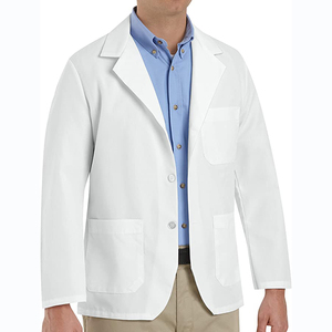 Manteau de laboratoire professionnel 100% coton pour femmes manches longues blanc docteur vêtements de travail uniformes de gommage manteau de travail médical uniforme d'infirmière - Product Image 5