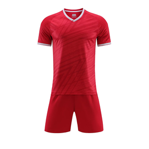 Wholesale 2025 Soccer Uniform Sets Heat-Transfer 100% Polyester Breathable Lightweight Custom Football Shirts All Seasons - Product Image 1