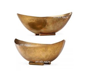 Set Of 3 Newest Design Brass Bowl Round Shape Customized Size <b>Food</b> Bowl With Premium Quality <b>For</b> Wholesaler Supplier - Product Image 3