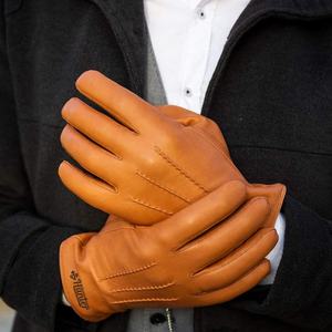 Gant d'hiver chaud unisexe en cuir véritable, nouveau Design à la mode - Product Image 4