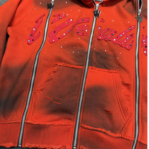 คอลเลคชั่นใหม่ เสื้อฮู้ดดี้ผู้ชายผ้าฝ้าย 100% ล้างสีแบบ Acid Wash พร้อมบริการ OEM สไตล์ใหม่ แห้งเร็ว คุณภาพสูง เสื้อฮู้ดดี้ผู้ชายล้างสีแบบ Acid Wash - Product Image 3