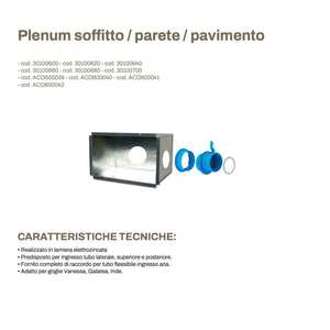 Grille de plafond/mur/sol Tecnosystemi Plenum pour systèmes VMC HVAC - Product Image 2