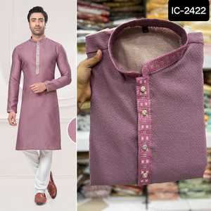 Conjunto de pijama de estilo indio para hombre, traje y camisa Salwar, venta al por mayor y fabricación de ropa de fiesta, novedad - Product Image 5