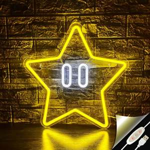 Neon Etoile Mario <b>LED</b> Lamp - Product Image 1