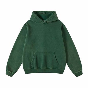100% Cotton Blended <b>Plain</b> Basics <b>Hoodies</b> for <b>Men</b> Heavyweight Oversized Cropped Sweatshirt Embossed Printing Fleece Material - Product Image 4