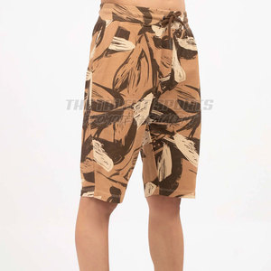 Shorts d'été décontractés pour hommes, coupe ample, toucher doux, tissu en toile non tissée, anti-plis, fermeture à cordon, haute qualité - Product Image 5