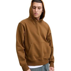 เสื้อกันหนาวมีฮู้ดไซส์ใหญ่พิเศษสำหรับผู้ชาย, เสื้อมีฮู้ดแบบสวมหัวผ้าฝ้าย100% ขนแกะเสื้อแนวสตรีทปล่อยไหล่ตกสำหรับฤดูหนาว - Product Image 1